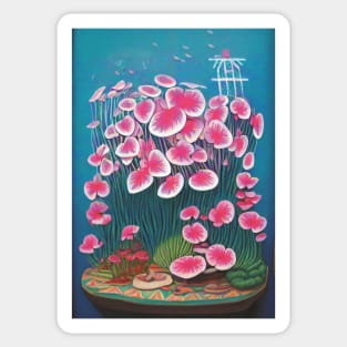 Underwater flowers Sticker